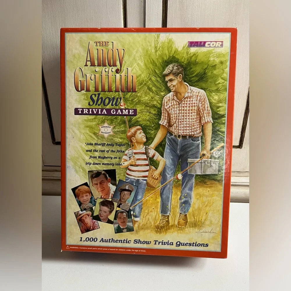 Vintage The Andy Griffith Show Trivia Board Game 1998 Mayberry Game By Talicor